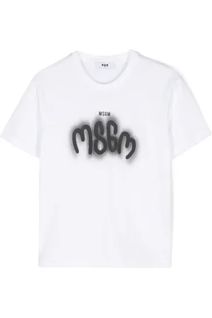 Msgm Logo-print cotton T-shirt