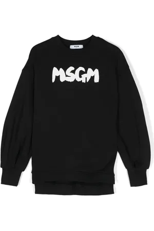 Msgm Logo-print cotton sweatshirt