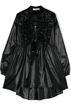 Msgm Lamé ruffled mini dress