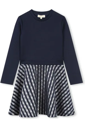 Michael Kors Monogram panelled skater dress