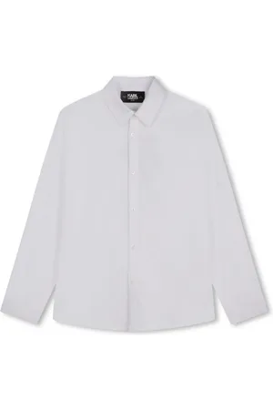 Karl Lagerfeld Jacquard cotton poplin shirt
