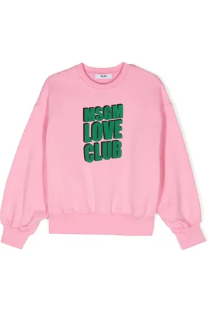 Msgm Logo-print cotton sweatshirt