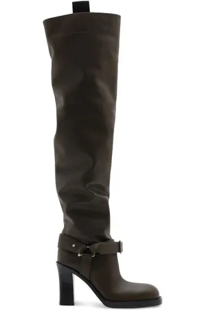 Burberry 85mm over-the-knee leather boots