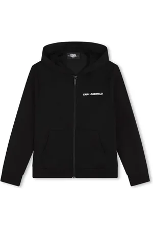 Karl Lagerfeld Logo-print zip-up hoodie