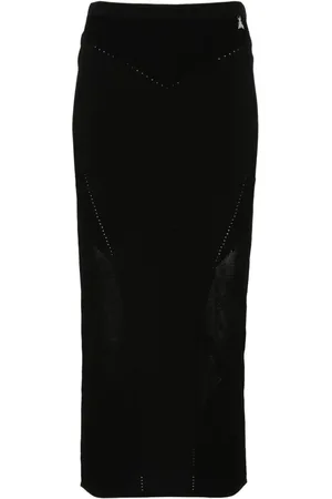Patrizia Pepe Logo-plaque midi skirt
