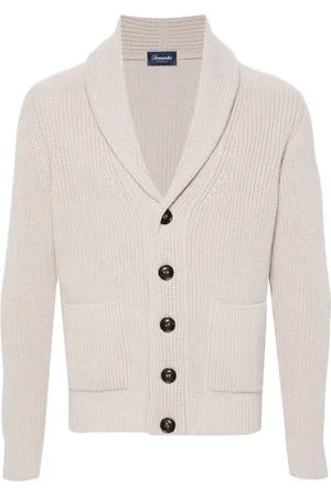 DRUMOHR Shawl-collar merino cardigan