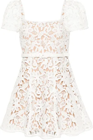 Self-Portrait Guipure-lace mini dress