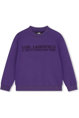 Karl Lagerfeld Logo-embroidered jersey sweatshirt