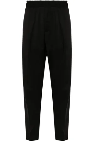 BRIGLIA Elasticated-waist tapered trousers