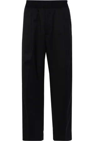 BRIGLIA Elasticated-waist tapered trousers