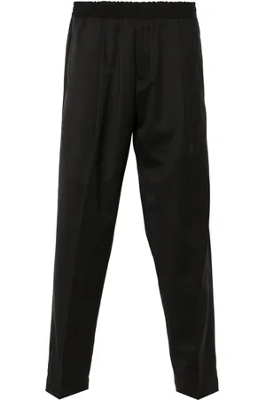 BRIGLIA Elasticated-waist tapered trousers