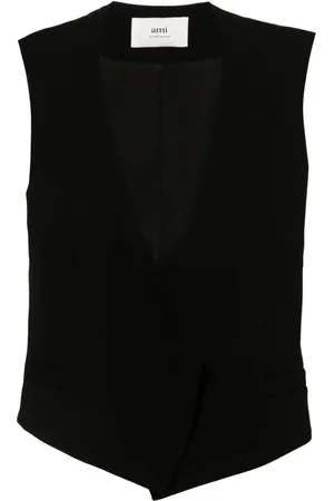 Ami Open-front wool waistcoat