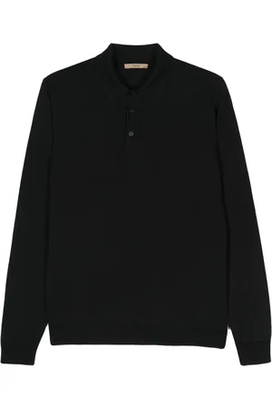 Nuur Long-sleeve merino polo shirt