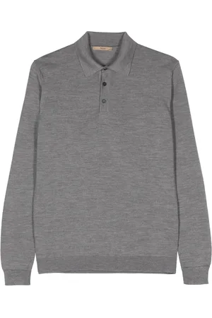Nuur Long-sleeve merino polo shirt
