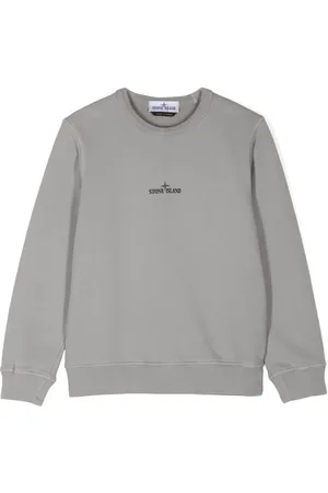 Stone Island Logo-print organic-cotton sweatshirt