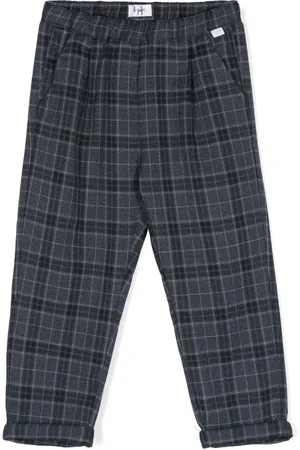 Il gufo Checked tapered-leg trousers