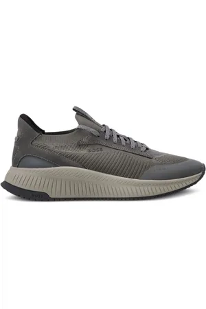 HUGO BOSS Lace-up suede trainers