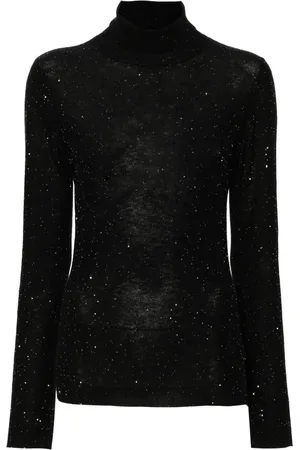 Fabiana Filippi Sequinned roll-neck jumper
