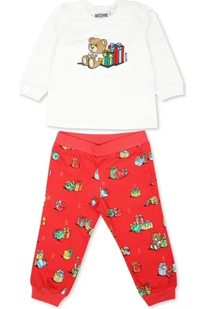 Moschino Graphic print cotton pajama set