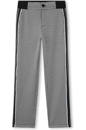 HUGO BOSS Houndstooth straight-leg trousers