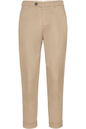 Brunello Cucinelli Mid-rise tapered-leg trousers