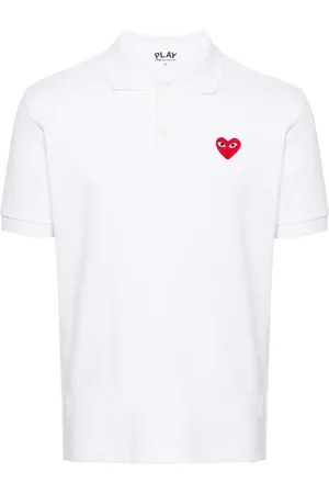 Comme des Garçons Heart-patch piqu?? polo shirt