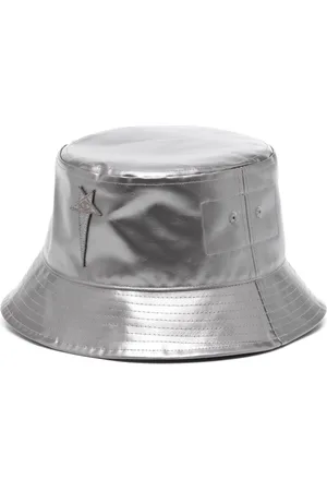 Rick Owens Logo-patch metallic bucket hat