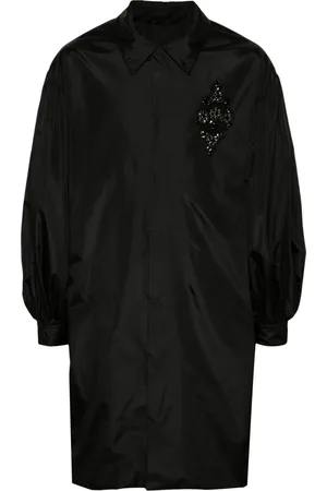 Simone Rocha Crystal-appliqué midi coat