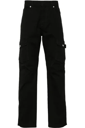 Balmain Logo-patch tapered trousers