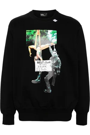 Kolor Graphic-print cotton sweatshirt
