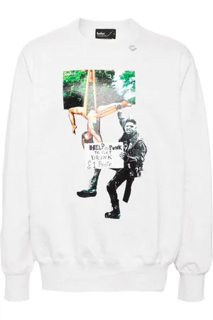 Kolor Graphic-print cotton sweatshirt