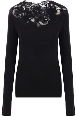 ERMANNO SCERVINO Lace-inlaid sweater