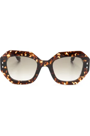 Isabel Marant Tortoiseshell geometric-frame sunglasses