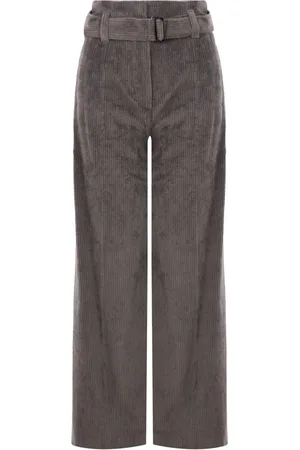 Brunello Cucinelli Belted corduroy trousers