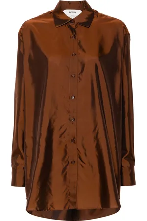 BETTTER X Zegna iridescent-effect loose shirt