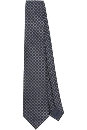 Giorgio Armani Patterned-jacquard silk tie