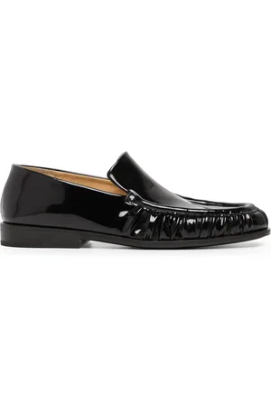 MARSÈLL Round-toe patent-leather loafers