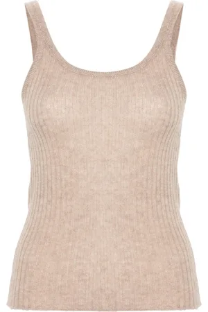 ERMANNO SCERVINO Ribbed cashmere tank top
