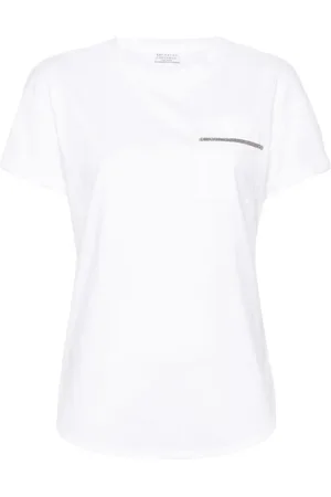 Brunello Cucinelli Monili-chain cotton T-shirt