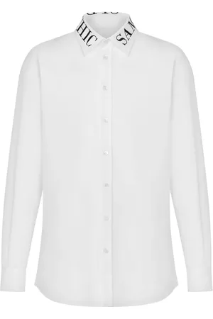 Moschino Logo-print poplin shirt