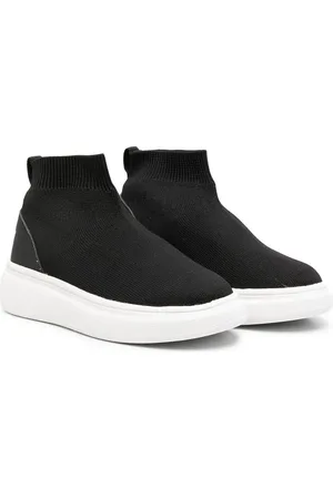 DOUUOD KIDS Woven slip-on sneaker boots