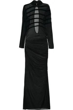 Jean Paul Gaultier Draped mesh dress