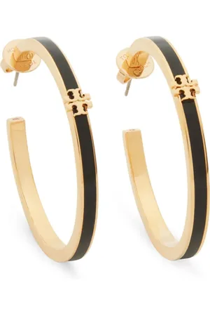 Tory Burch Kira enamel hoop earrings