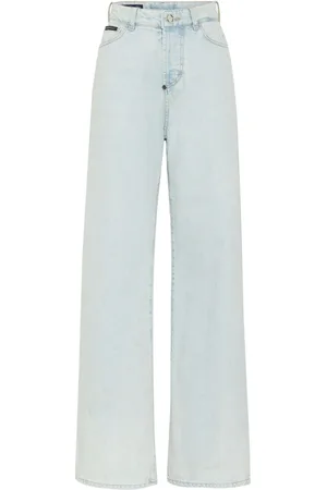 Philipp Plein Skater high-rise wide-leg jeans
