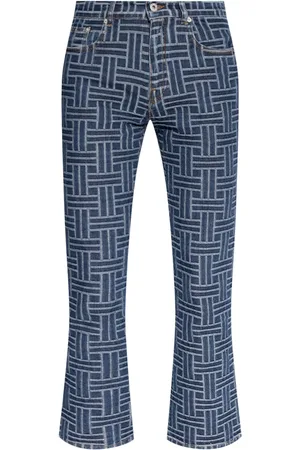 Kenzo Pattern jacquard flared jeans