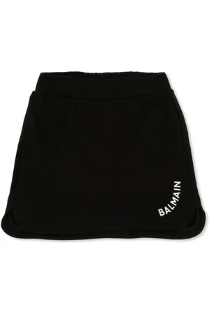 Balmain Logo panel skirt