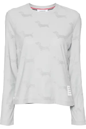 Thom Browne Hector jacquard-terry T-shirt