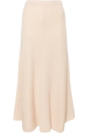 FORTE FORTE Ribbed-knit midi skirt