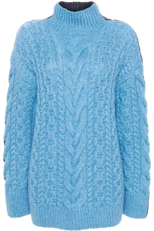 Stella McCartney Two-tone cable-knit jumper