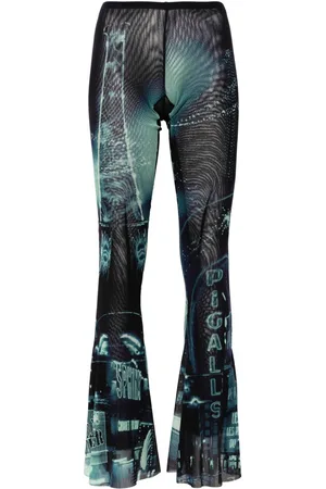 Jean Paul Gaultier Pigalle-print flared trousers